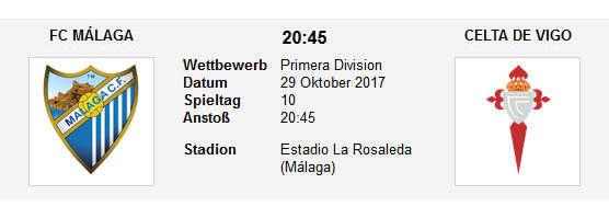 WEtt Tipp Malaga Celta