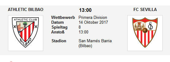 Wett Tipp Athletic Bilbao Sevilla