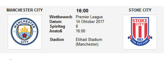 Wett Tipp Man City Stoke