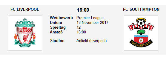 Wett Tipp Liverpool Southampton