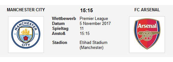 Wett Tipp Man City Arsenal