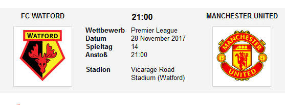Wett Tipp Watford ManU