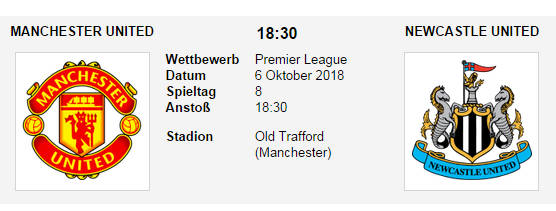 Wett Tipp Man Utd Newcastle