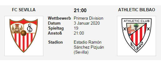 Wett Tipp Sevilla Athletic Bilbao 03 01 20