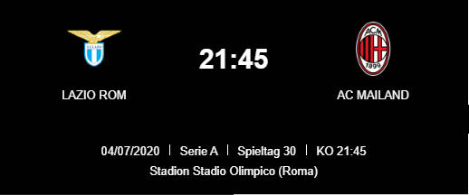 Wett Tipp Lazio AC Milan 04 07 20