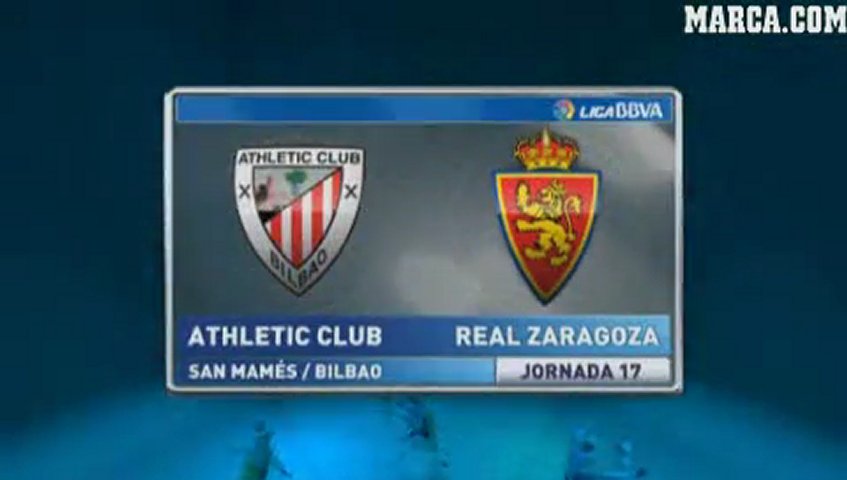 Video: Athletic Bilbao – Real Saragossa (0-2), Primera Division
