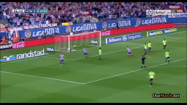 Video: Atletico Madrid – CA Osasuna (2-1), Primera Division