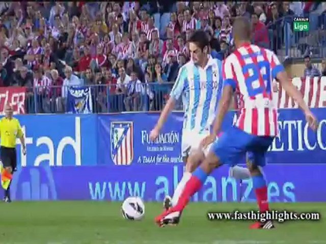 Video: Atletico Madrid – FC Malaga (2-1), Primera Division