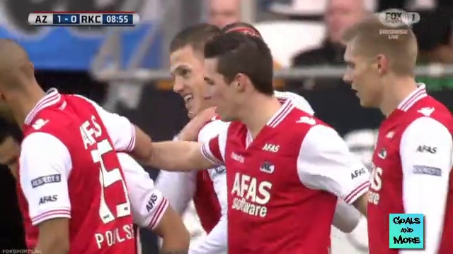 Video: AZ Alkmaar – RKC Waalwijk (4-0), Eredivisie