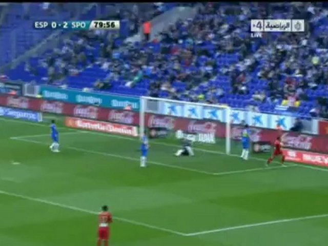 Video: Espanyol Barcelona – Sporting Gijon (0-3), Primera Division