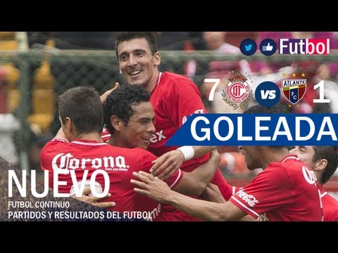Video: Deportivo Toluca – Atlante Cancun (7-1), Liga MX