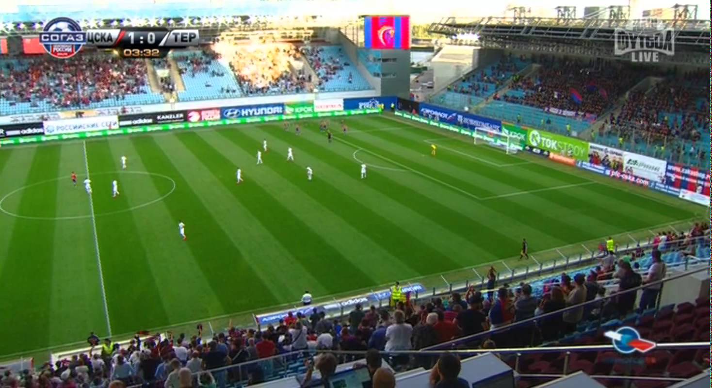 Video: ZSKA Moskau – Terek Grosny (1-0), Premier Liga