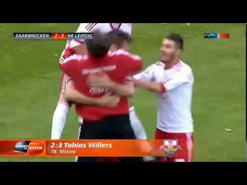 Video: 1.FC Saarbrücken – RB Leipzig (2-3), 3. Liga