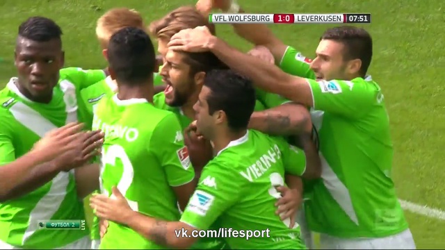 Video: VfL Wolfsburg – Bayer Leverkusen (4-1), Bundesliga