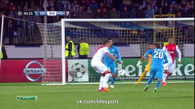 Video: Zenit – AS Monaco (0-0), Champions League